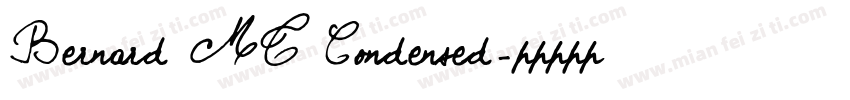 Bernard MT Condensed字体转换